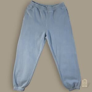 Abercrombie & Fitch Garment Dyed Blue Fleece Joggers Sweatpants Size L